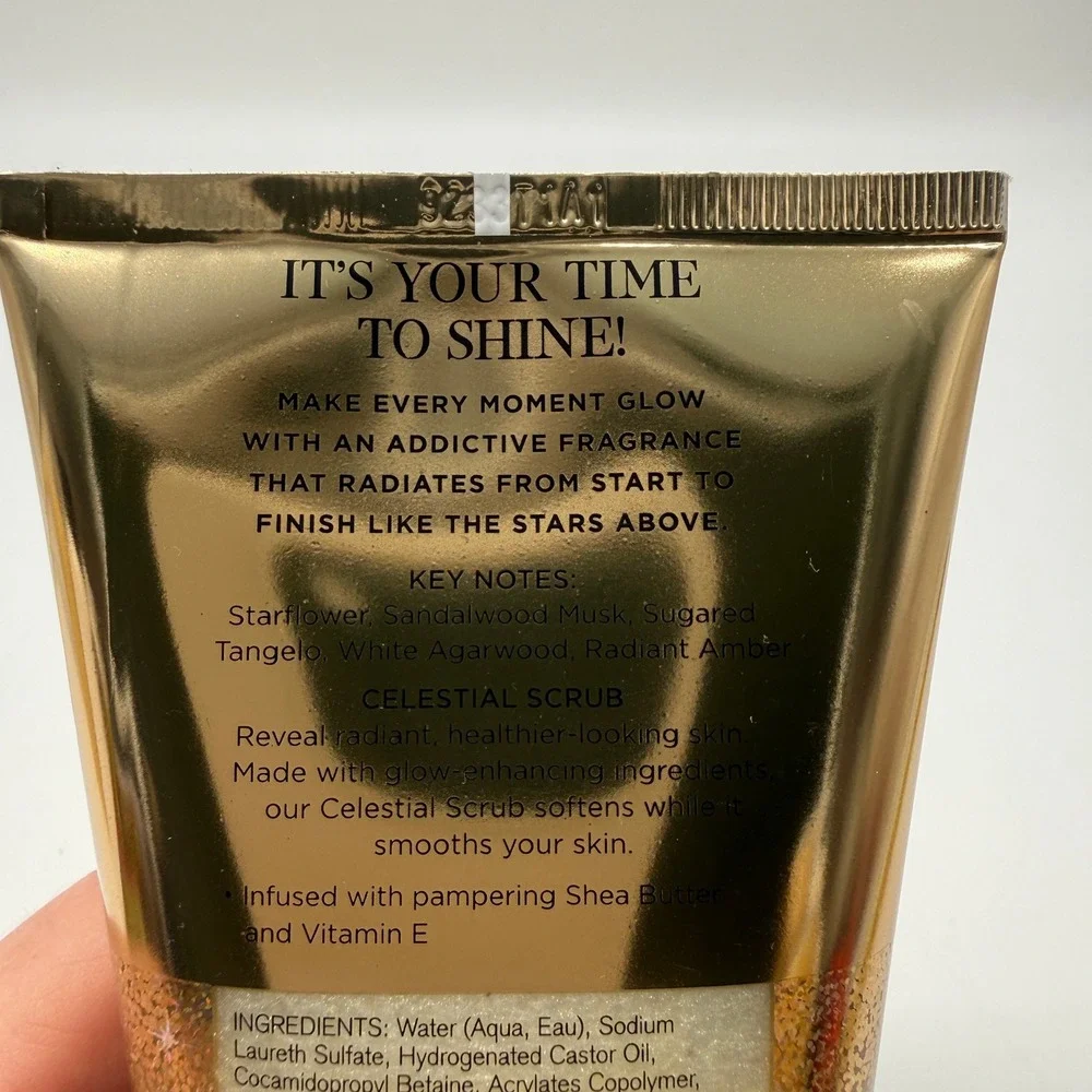 Bath & Body Works Celestial Scrub 8 oz Gold In The Stars Body Exfoliator